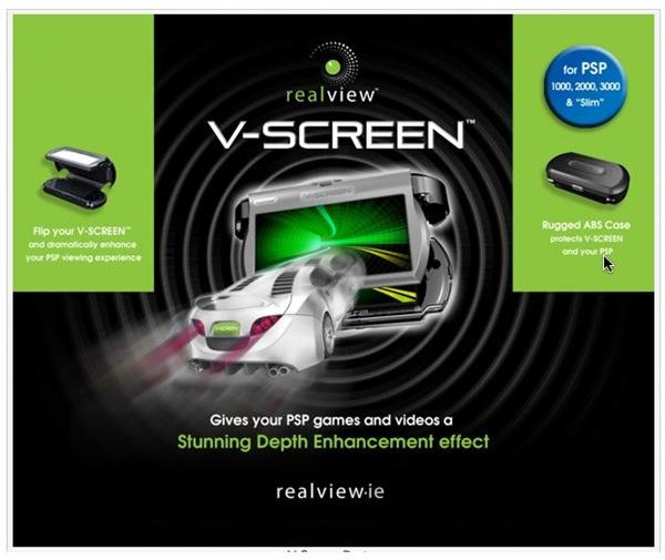 V-SCREEN Review For The PSP: Augment 3D Reality You Can Carry With You