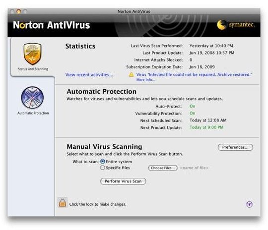 Norton AntiVirus Virus Definitions for mac instal free