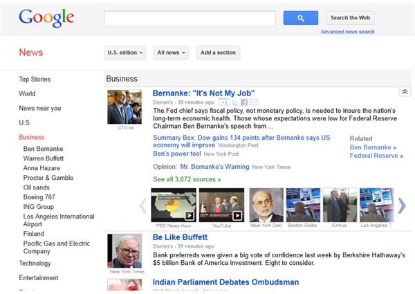 Create Custom Searches for Business News from Google