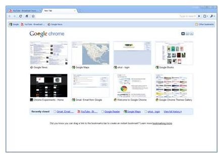 Plenty of Helpful Features: Google Chrome&rsquo;s New Tab Page