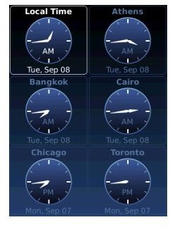 World Clock trial screenshot