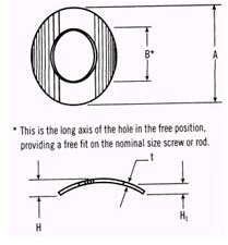 washer spring washers slotted guide standard complete parts curved