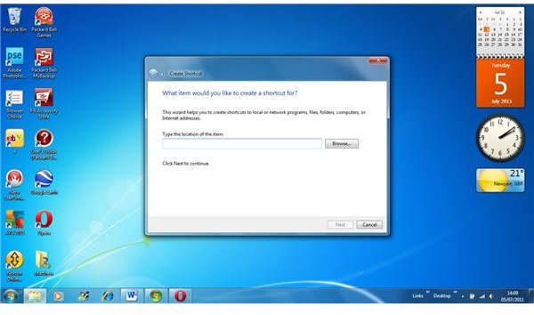 How to Add Windows 7 Desktop Shortcuts