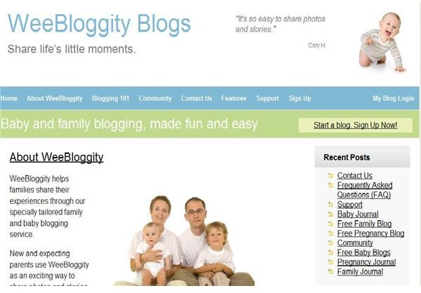 WeeBloggity Blog Free Family Blog Sites