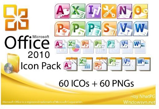 Customise Windows With The Microsoft Office 2010 Icon Pack
