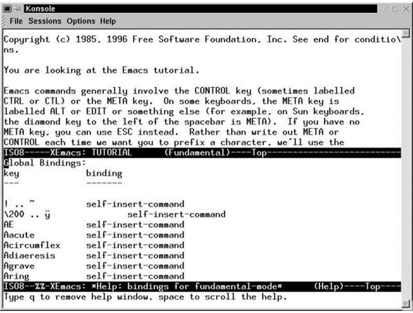 emacs text editor