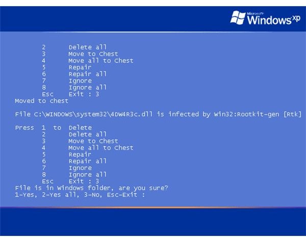 Available Options in Using Boot-time Scan