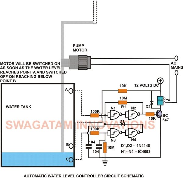 How To Build An Electronic Water Level Controller A Simple Circuit Design Explored Bright Hub Engineering