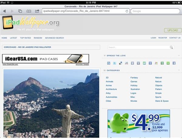 How to Download Wallpaper to the iPad - Bright Hub