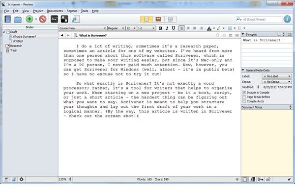 Scrivener for Windows: A Writer's Best Friend?