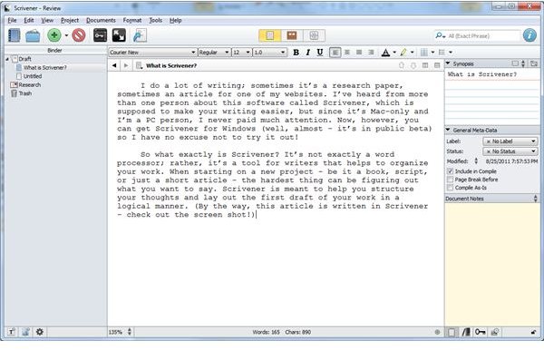 research scrivener windows