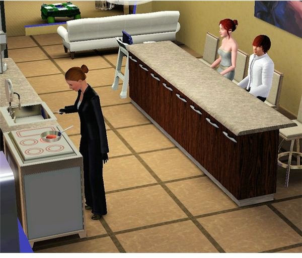 The Sims 3 Butler Cooking