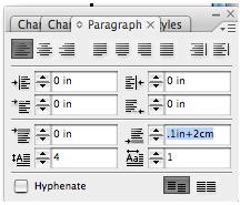 combining inches and cm in indesign