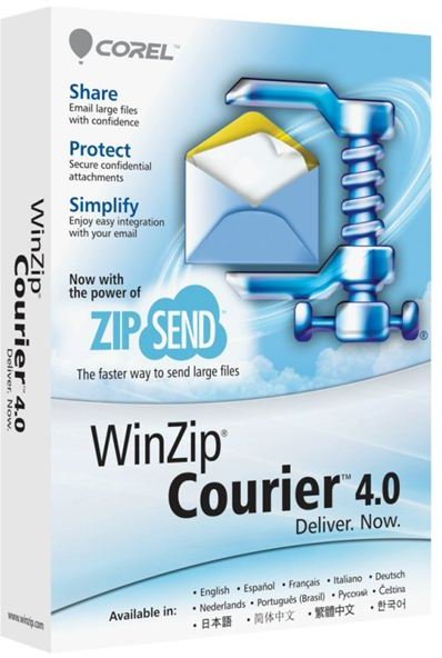 Boxshot of WinZip Courier 4.0