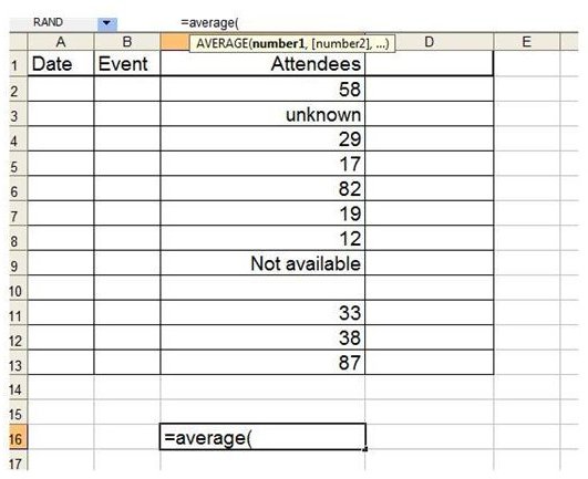 How to Use Variations of the AVERAGE Function in Excel