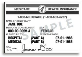 Medical Care Card USA Sample