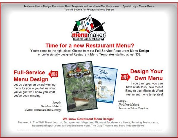 Menus - The Menu Maker