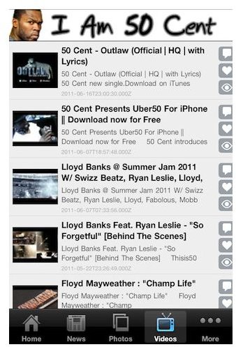 50 cent iphone app