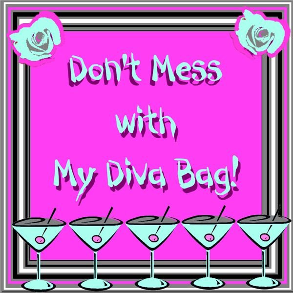 Show off your inner diva with this canvas bag template