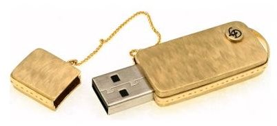 Bling bling! Gold USB Drive!