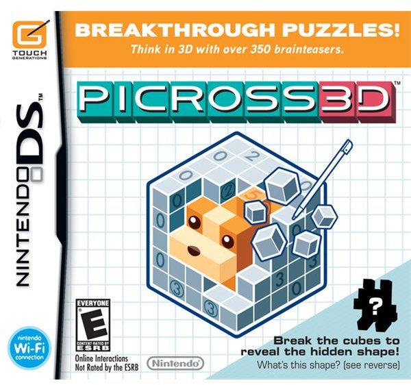 Picross 3D - One of the Best Nintendo DS Puzzle Games