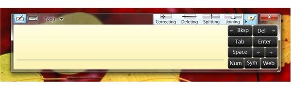 How to use Windows 7 touch screen features - Writing Pad