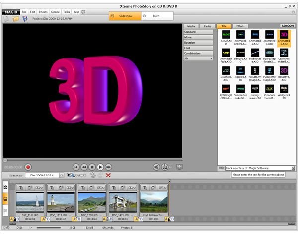 Magix 3D Title Editor