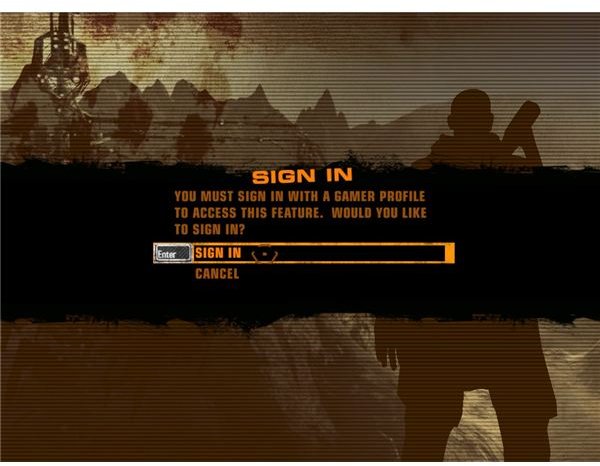 Sign in Red Faction