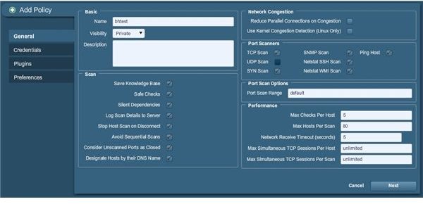 Basic Policy Specifications Example