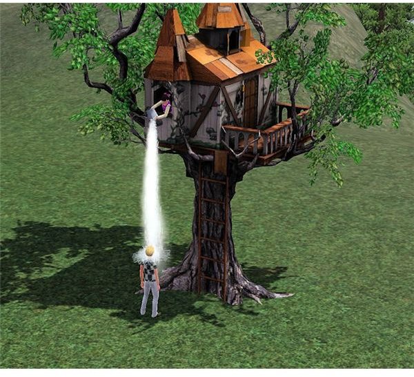 The Sims 3 tree house prank