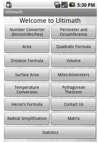 Ultimath - The Best Math Software for Android