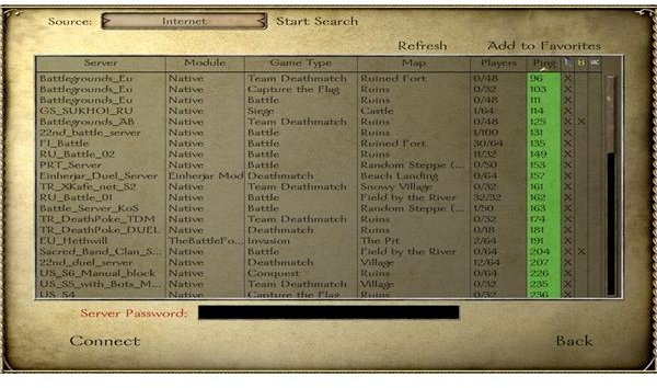 Mount & Blade Warband Multiplayer Server Search