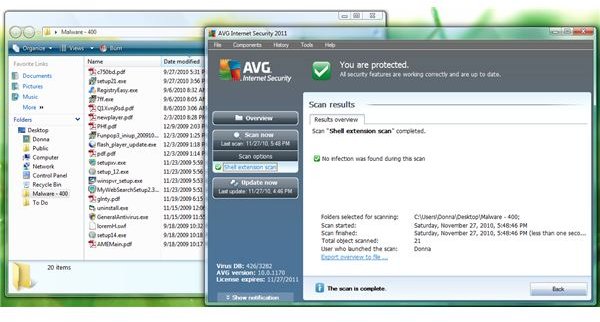 AVG leaves 20 malware undetected