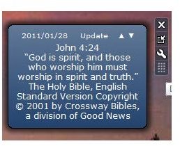 Bible Verse of the Day Windows 7 Gadget