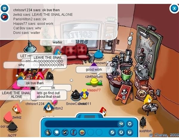 Club Penguin Chat Options - Game Yum