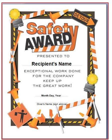 Safety Award