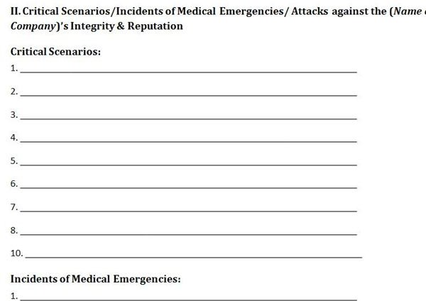 5 fire tips safety Template: Management for Free Crisis A Plan Downloadable