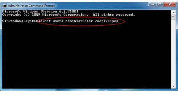 Unlock the Windows 7 Administrator Account