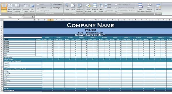 Time Phased Budget Template / 13 Budget Templates In Word Google Docs Google Sheets Xls Word Numbers Pages Free Premium Templates