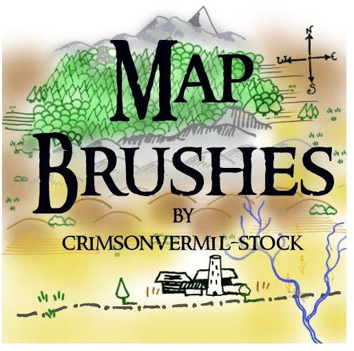 Map Symbols by crimsonvermil stock