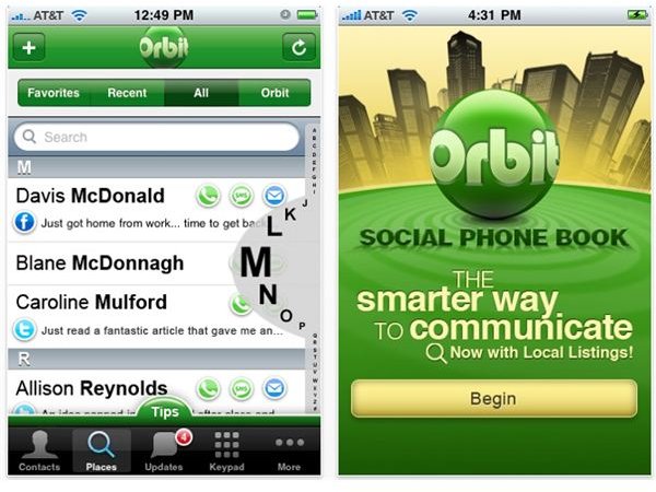 Orbit Social Phonebook