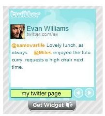 Twitter Widget from WidgetBox