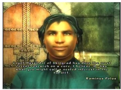 Raminus will point you to the Count of Skingrad