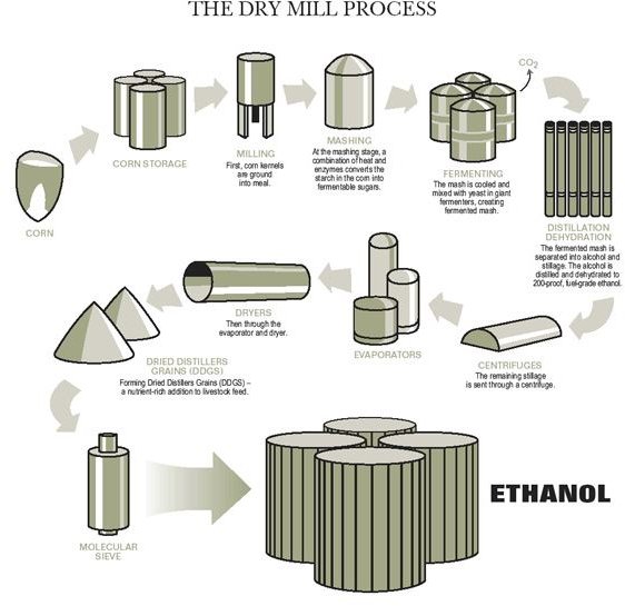 Ethanol Production Process: Dry Mill Process