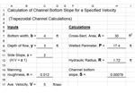 Excel Templates For Manning Equation/Uniform Open Channel Flow Calculations