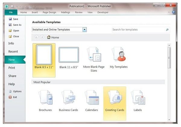 Publisher 2010 Replaces the Toolbar with the Ribbon