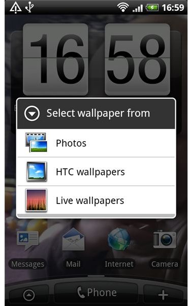 Selecting Wallpaper