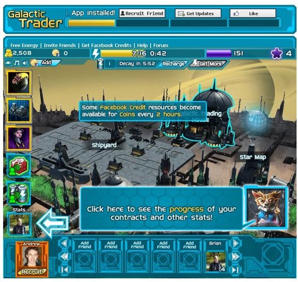 Galactic Trader Review:  The Galactic Trading game on Facebook