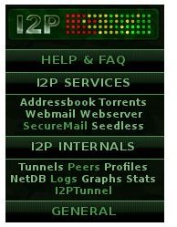 Image of the I2P Darknet Console