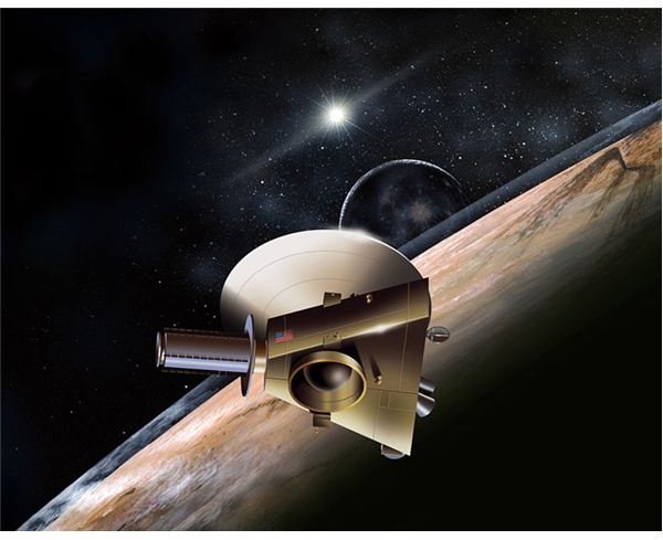 Artist&rsquo;s conception of New Horizons at Pluto